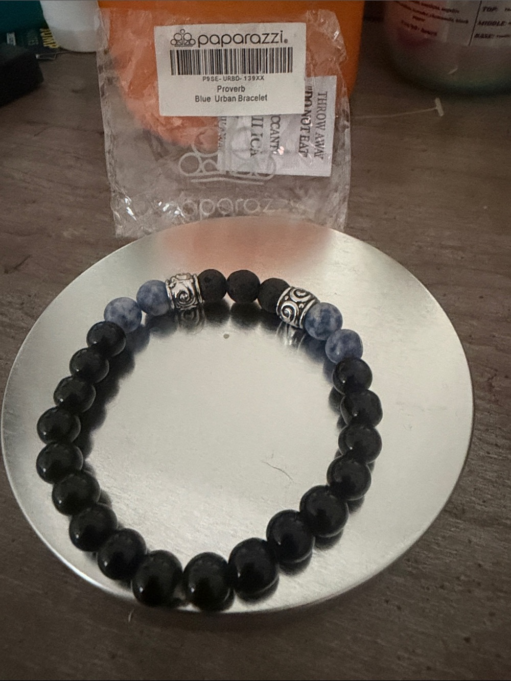 Paparazzi Proverb Blue Urban Beaded Stretch Bracelet - Picture 3 of 4
